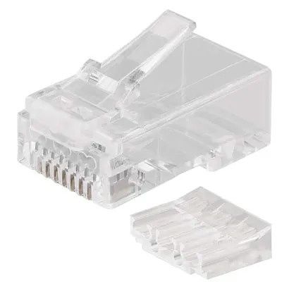EMOS Konektor RJ45 pro UTP kabel (drát), bílý
