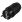 EMOS Vidlice gumová přímá pro prodlužovací kabel, černá