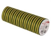 EMOS Izolační páska PVC 15mm / 10m zelenožlutá