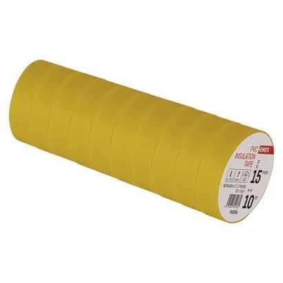 EMOS Izolační páska PVC 15mm / 10m žlutá