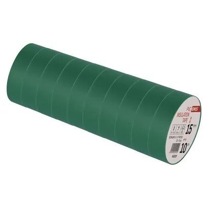 EMOS Izolační páska PVC 15mm / 10m zelená