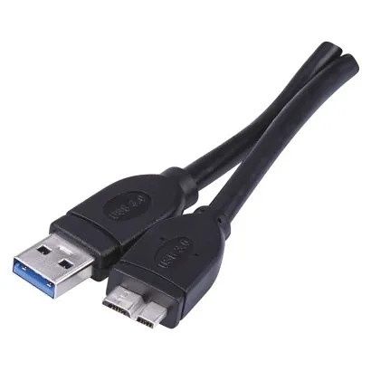EMOS Nabíjecí a datový kabel propojovací USB-A 3.0 / micro USB-B 3.0, 1 m, černý