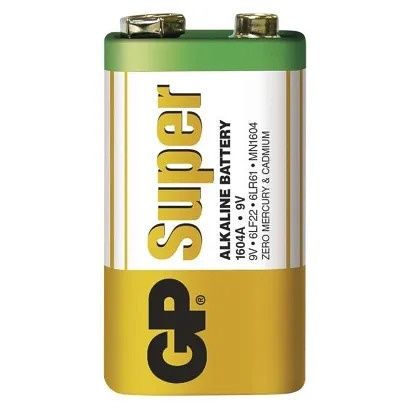 GP Alkalická baterie GP Super 9V (6LR61)