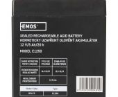 EMOS Bezúdržbový olověný akumulátor 12 V/5Ah, faston 6,3 mm