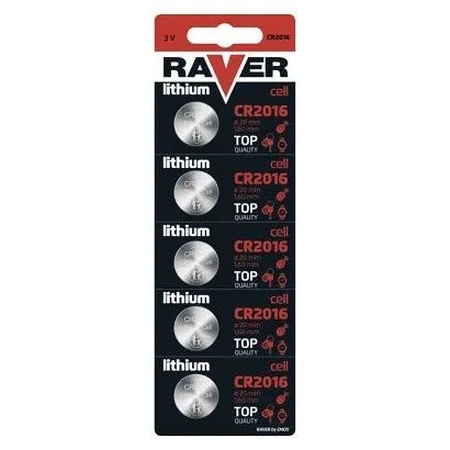 Raver Lithiová knoflíková baterie RAVER CR2016