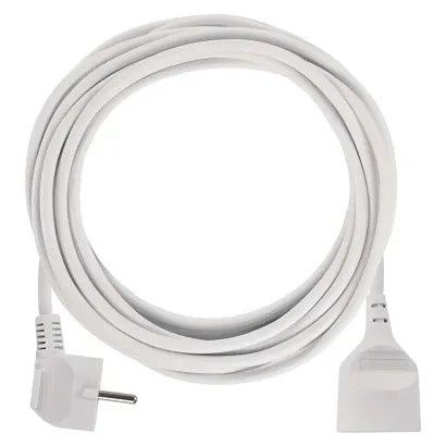 EMOS Prodlužovací kabel 5 m / 1 zásuvka / bílý / PVC / 1 mm2