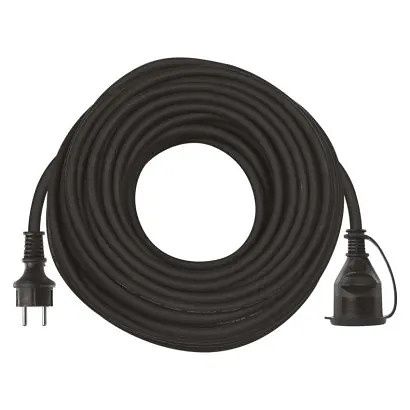 EMOS Venkovní prodlužovací kabel 30 m / 1 zásuvka / černý / guma-neopren / 230 V / 1,5 mm2