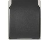 EMOS Zásuvka nástěnná, šedo-černá, IP54
