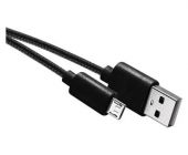 EMOS Nabíjecí a datový kabel USB-A 2.0 / micro USB-B 2.0, 2 m, černý