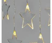 EMOS LED vánoční závěs – hvězdy, 45x84 cm, venkovní i vnitřní, teplá bílá