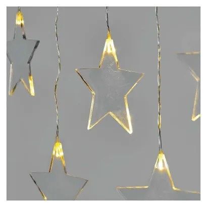 EMOS LED vánoční závěs – hvězdy, 45x84 cm, venkovní i vnitřní, teplá bílá