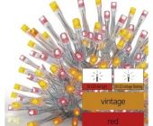 EMOS Standard LED spojovací řetěz pulzující – rampouchy, 2,5 m, venkovní, červená/vintage