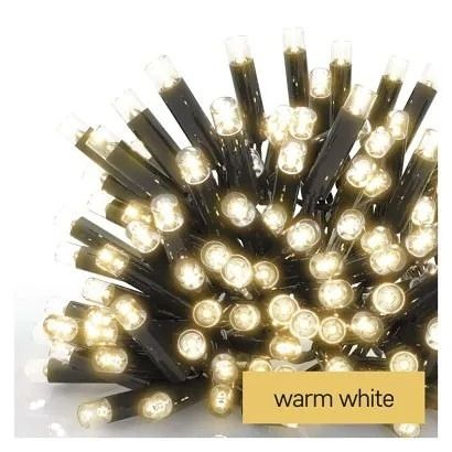 EMOS Profi LED spojovací řetěz černý – rampouchy, 3 m, venkovní, teplá bílá
