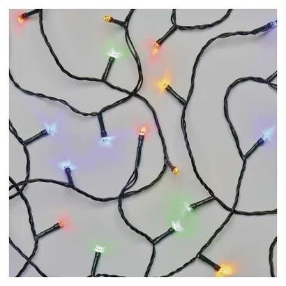 EMOS LED vánoční řetěz, 4 m, venkovní i vnitřní, multicolor, časovač