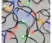 EMOS LED vánoční cherry řetěz – kuličky, 20 m, venkovní i vnitřní, multicolor, časovač
