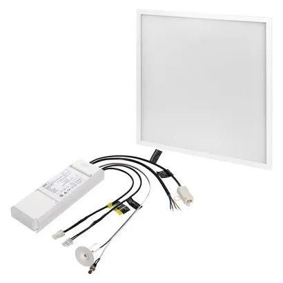 EMOS LED panel 60×60, čtvercový vestavný bílý, 40W neutrální bílá, Emergency