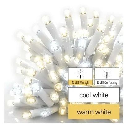EMOS Profi LED spojovací řetěz blikající bílý – rampouchy, 3 m, venkovní, teplá/studená bí