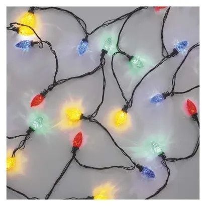 EMOS LED vánoční řetěz, barevné žárovky, 9,8 m, multicolor, multifunkce