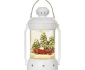 EMOS LED vánoční lucerna, 19,5 cm, 3x AA, vnitřní, teplá bílá, časovač