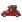 EMOS LED červené auto se Santou, 12,5 cm, 3x AA, vnitřní, teplá bílá