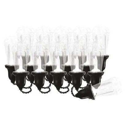 EMOS LED světelný řetěz – 16x párty žárovky čiré, 7,6 m, venkovní i vnitřní, teplá bílá