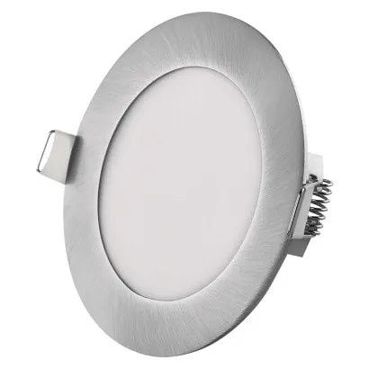 EMOS LED vestavné svítidlo NEXXO, kruhové, stříbrné, 7W, se změnou CCT