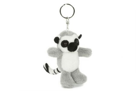 Plyš Lemur 9 cm přívěšek