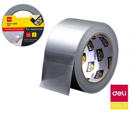 Lepící páska textilní 48mm x 20m stříbrná DELI EA620
