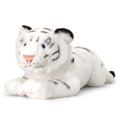 Plyš Keel Tygr bílý 100 cm
