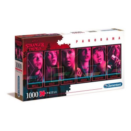 Clementoni - Panoramatické puzzle Netflix: Stranger Things 1000 dílků