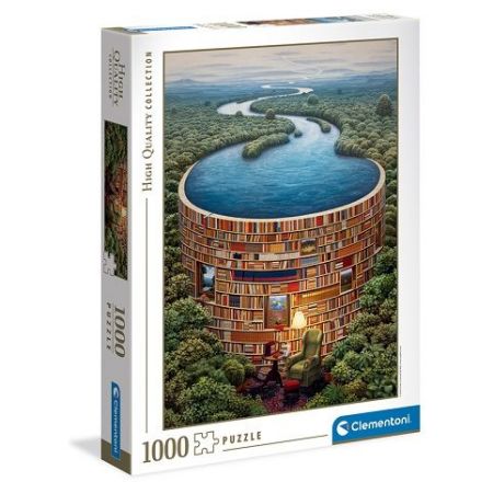 Clementoni - Puzzle 1000 Knihovna