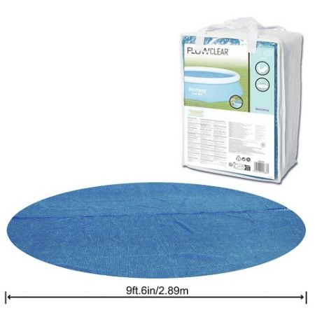 BESTWAY 58241 - Solarní plachta na bazén 289 cm modrá kulatá