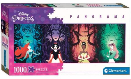 Clementoni - Puzzle Panorama Disney Princess 1000 dílků