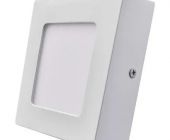 EMOS LED přisazené svítidlo PROFI, čtvercové, bílé, 6W teplá bílá