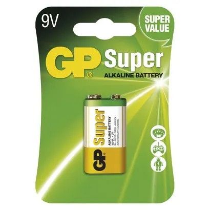 Baterie 9V 1 kus GP Super 6LP3146 na blistru Alkalická baterie