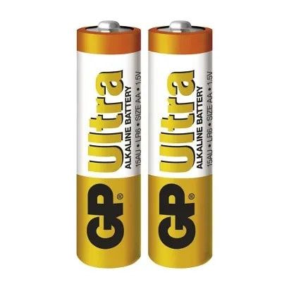 Baterie AA tužková 1,5V 2 kusy GP Ultra ve fólii (GP LR6) Alkalická baterie