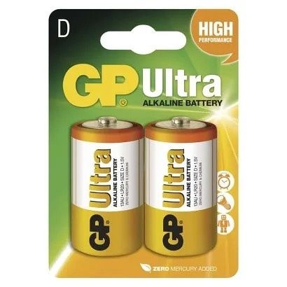 Alkalická baterie GP Ultra D (LR20)  - 2 kusy