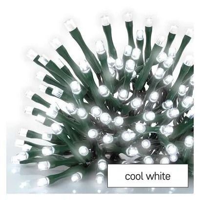 EMOS LED vánoční řetěz, 4 m, venkovní i vnitřní, studená bílá, časovač
