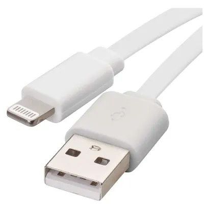 EMOS Nabíjecí a datový kabel USB-A 2.0 / Lightning MFi, 1 m, bílý