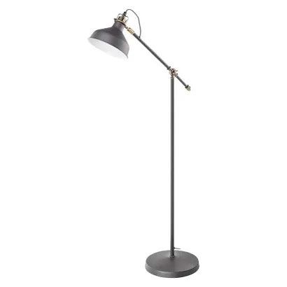 EMOS Stojací lampa ARTHUR na žárovku E27, 150cm, tmavě šedá