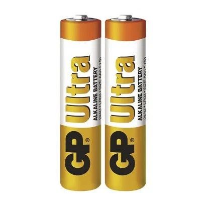 Baterie AAA mikrotužka 1,5V 2 kusy GP Ultra ve fólii (GP LR03) Alkalická baterie