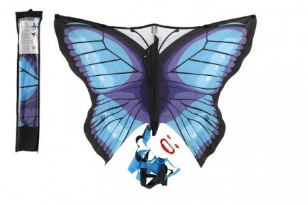 Drak létající motýl nylon 100x70cm v látkovém sáčku