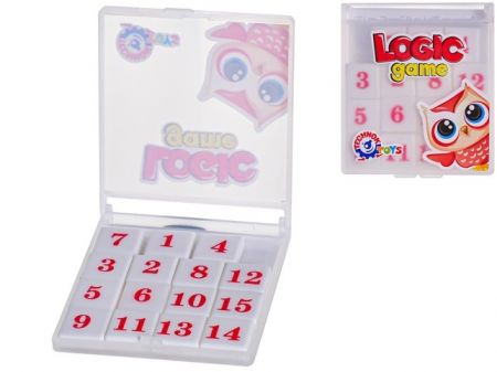 Logická hra - Seřaď čísla od 1 do 15 v plastové krabice