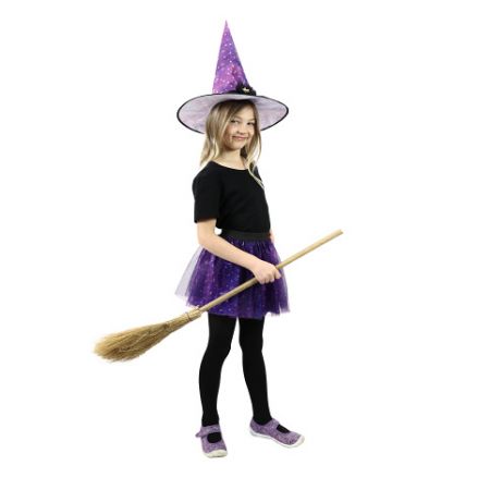 Kostým čarodějnice tutu + klobouk