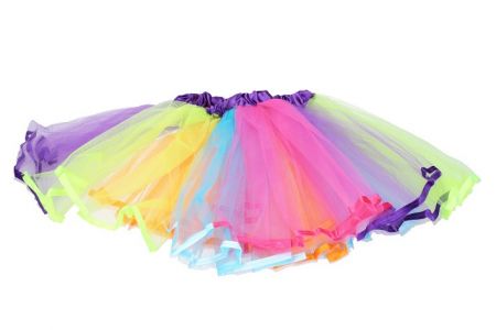 Set karneval - sukně 30cm 3 vrstvy barevná