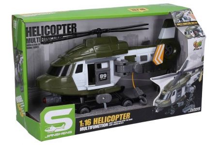 Vrtulník vojenský s efekty 29cm