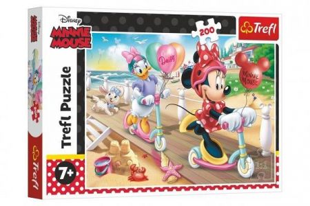 Puzzle Minnie na pláži/Disney 200 dílků