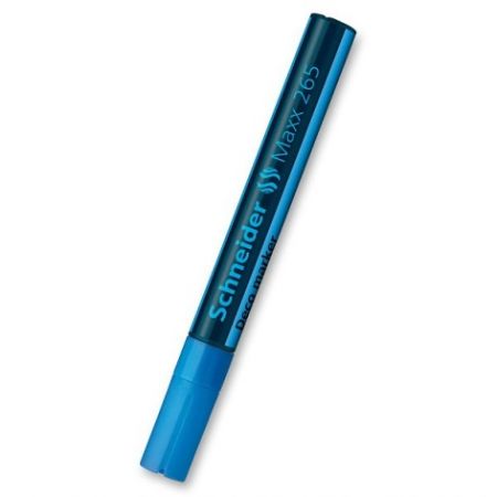 SCHNEIDER Křídový popisovač &quot;Maxx 265&quot;, sv. modrá, 2-3mm, tekutý