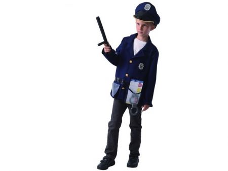 Šaty na karneval - Policista, 130-140cm