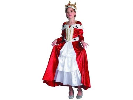 Šaty na karneval - Sněhová královna, 110-120cm